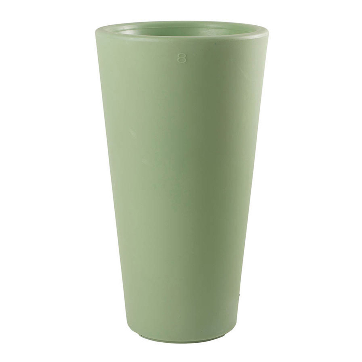 8 seasons design Shining Classic Pot L Pflanztopf / Dekoleuchte, mintgrün, ausgeschaltet