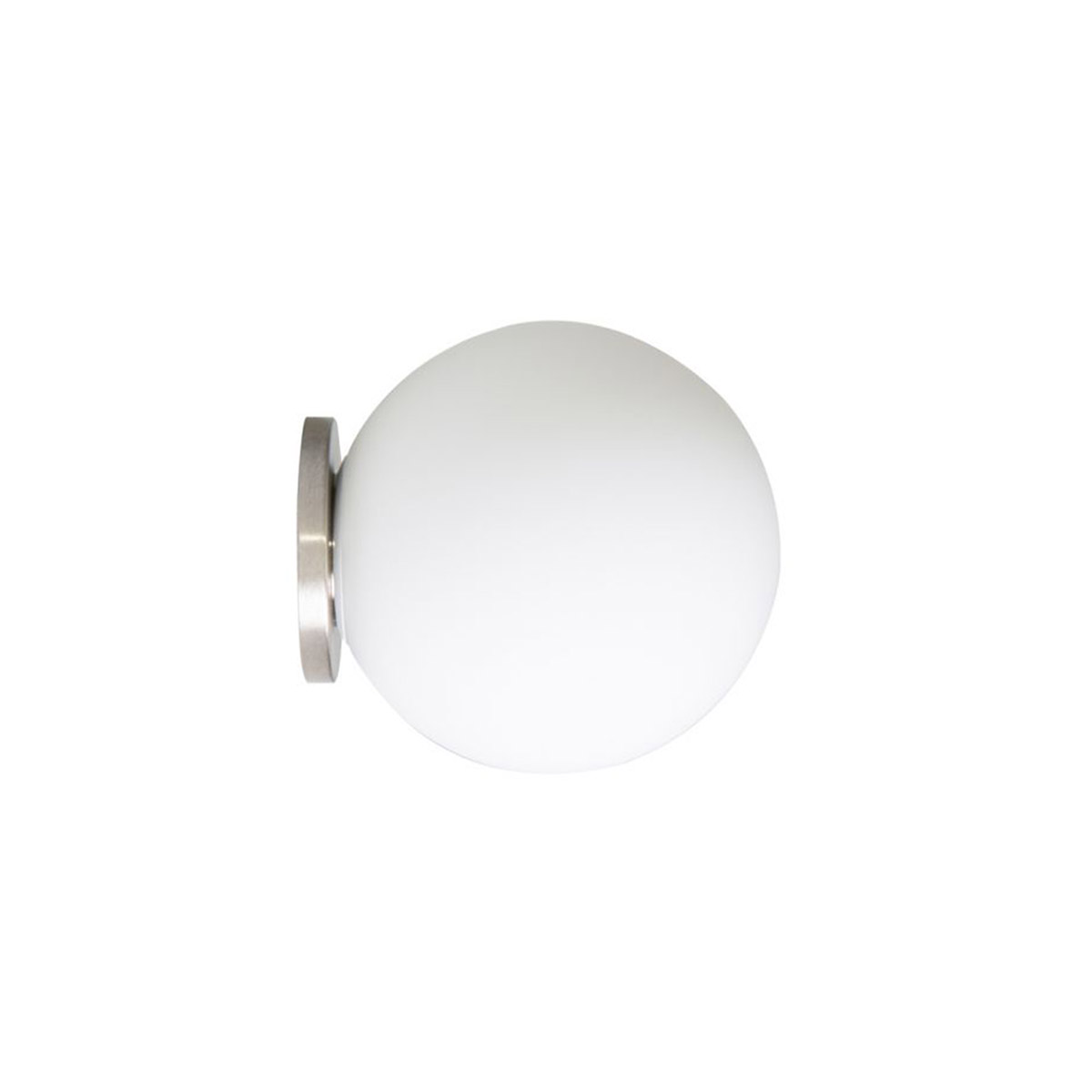 Fontana Arte Pallina Wandleuchte, Nickel satiniert / gebürstet