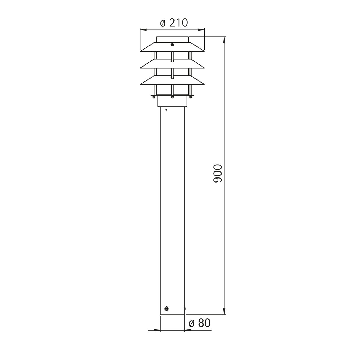 Albert Leuchten 692256 Pollerleuchte