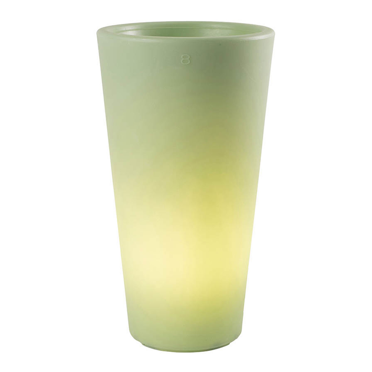 8 seasons design Shining Classic Pot L Pflanztopf / Dekoleuchte, mintgrün