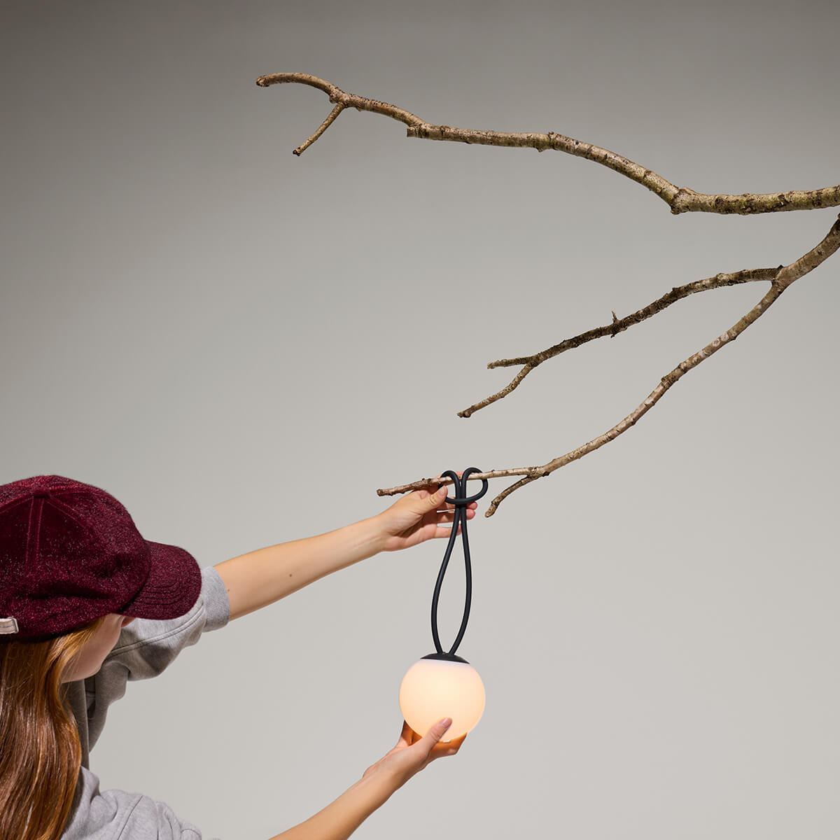 Fatboy Bolleke Mini la Surprise LED Akku-Pendelleuchte, anthrazit