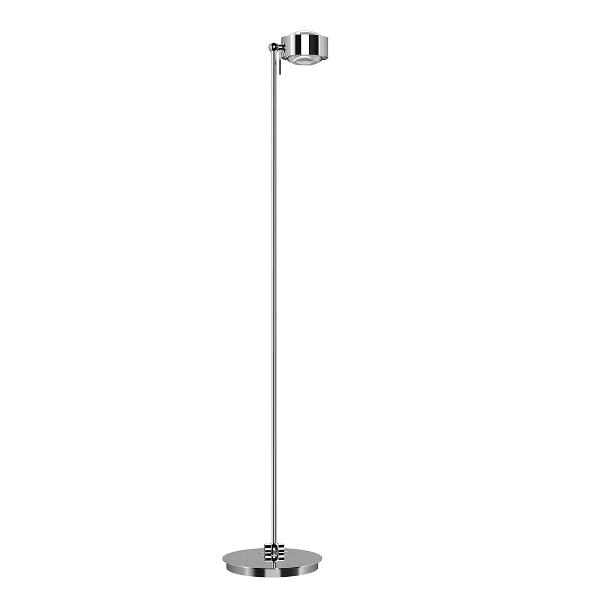 Top Light Puk Maxx Floor Mini Stehleuchte, Gehäuse, Chrom, mit Linse klar / Linse klar (nicht inbegriffen)