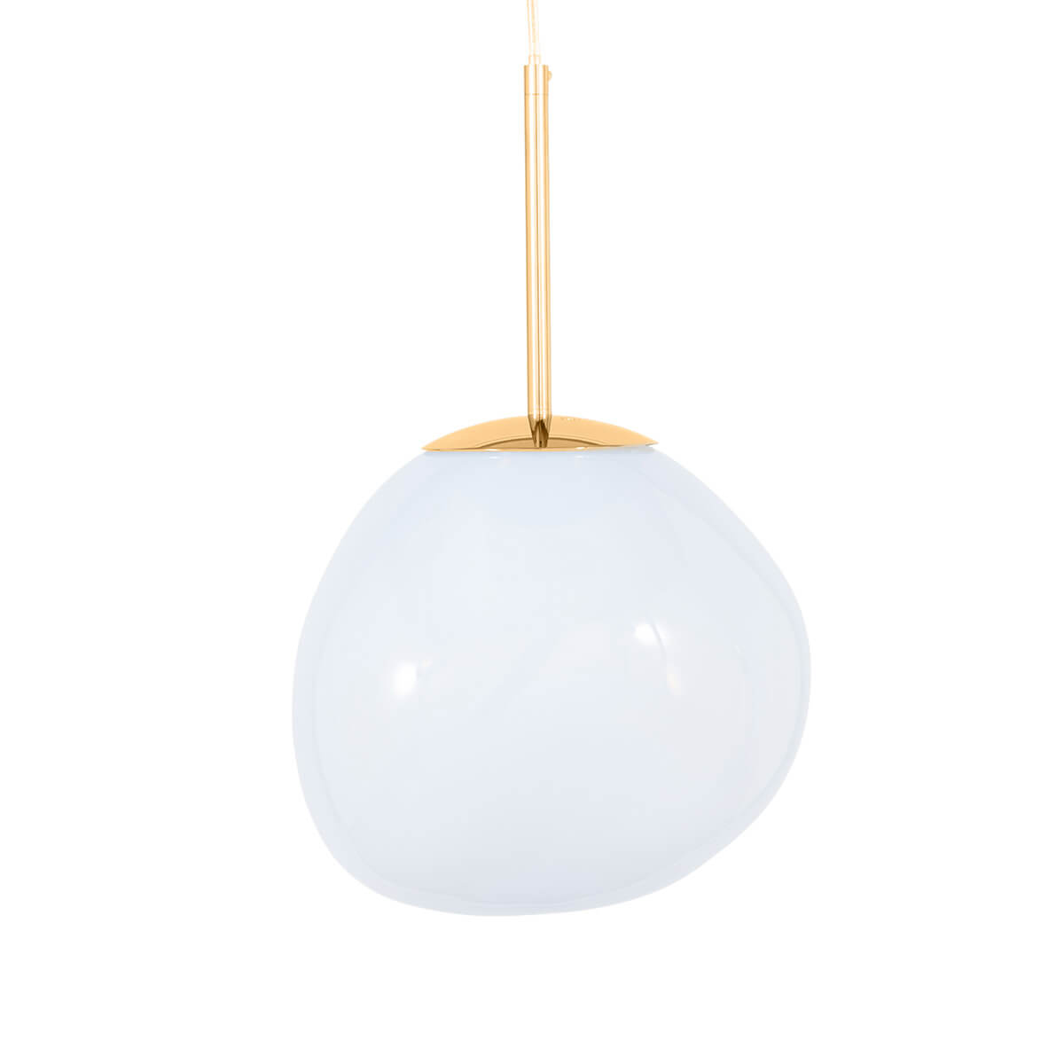 Tom Dixon Melt Mini LED Pendelleuchte, opal / Gold (ausgeschaltet)