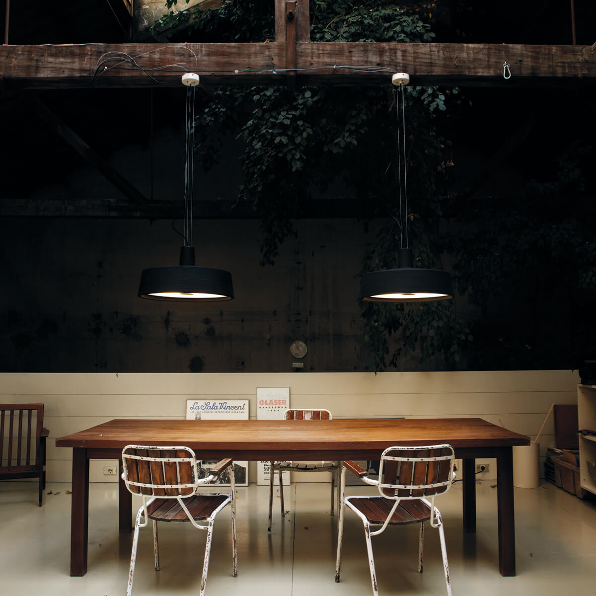 Marset Soho 57 LED Pendelleuchte, schwarz