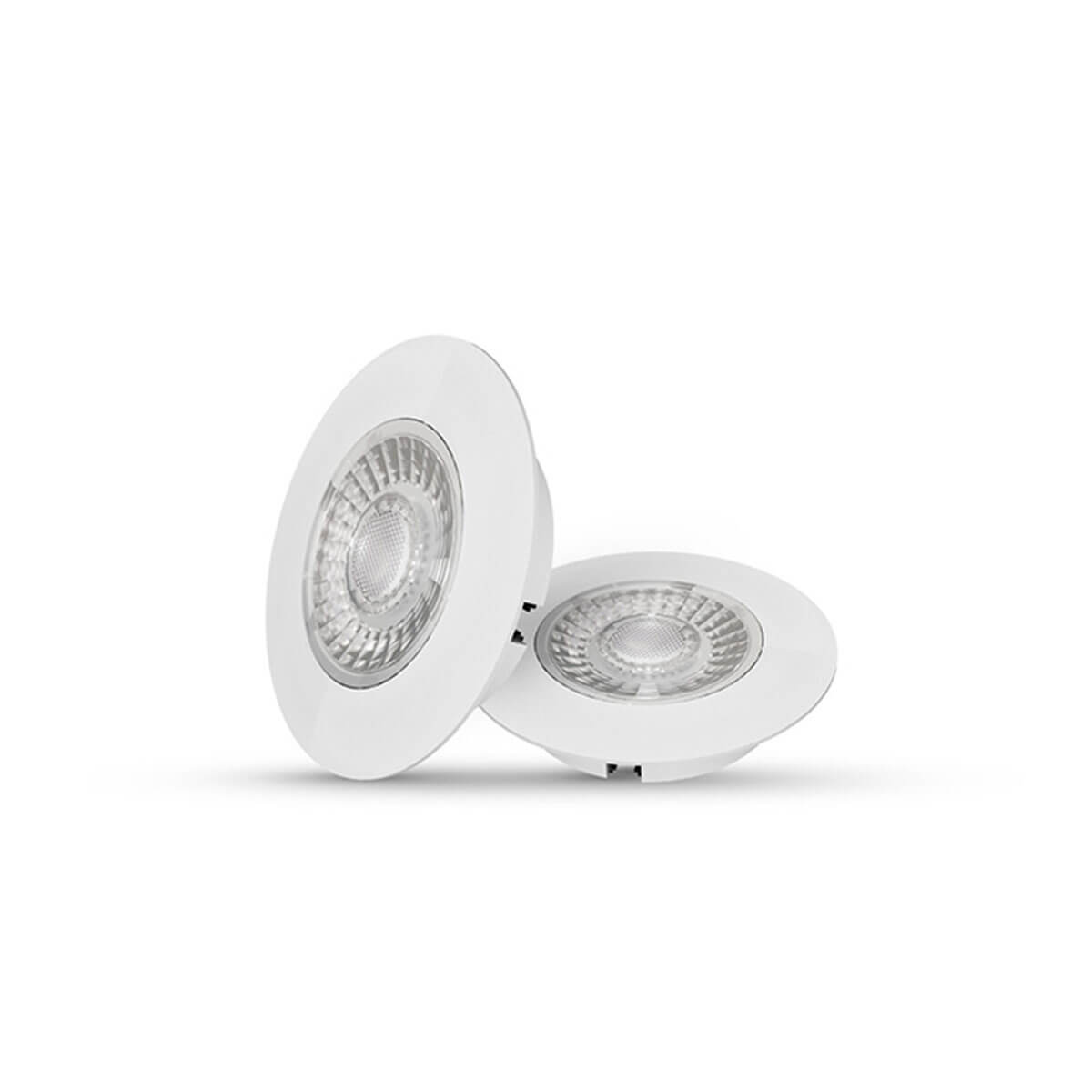 Interlight Cabiled Downlight LED Möbeleinbaustrahler, 2er-Set, weiß