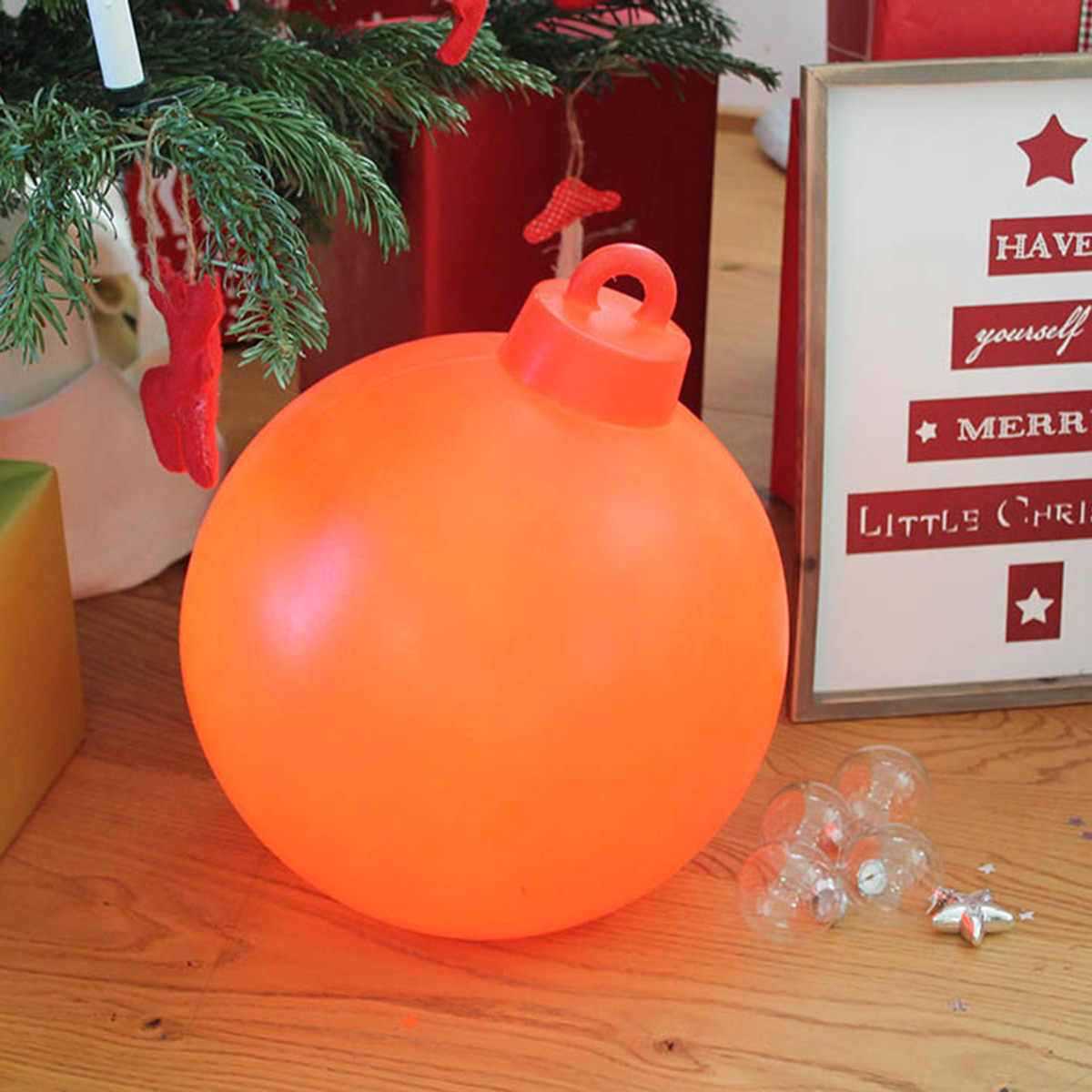 8 seasons design Shining Christmas Ball Dekoleuchte, rot