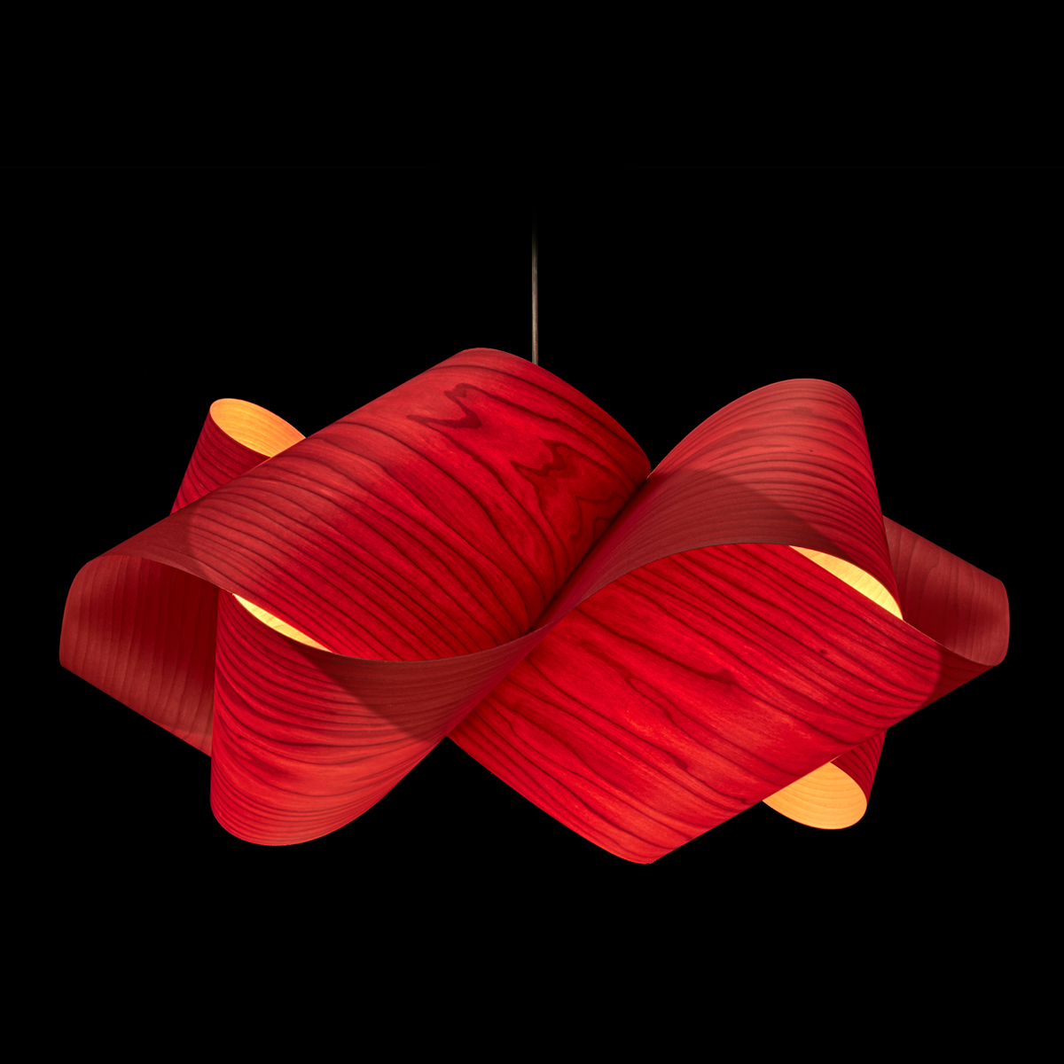 LZF Lamps Swirl Large Pendelleuchte, rot