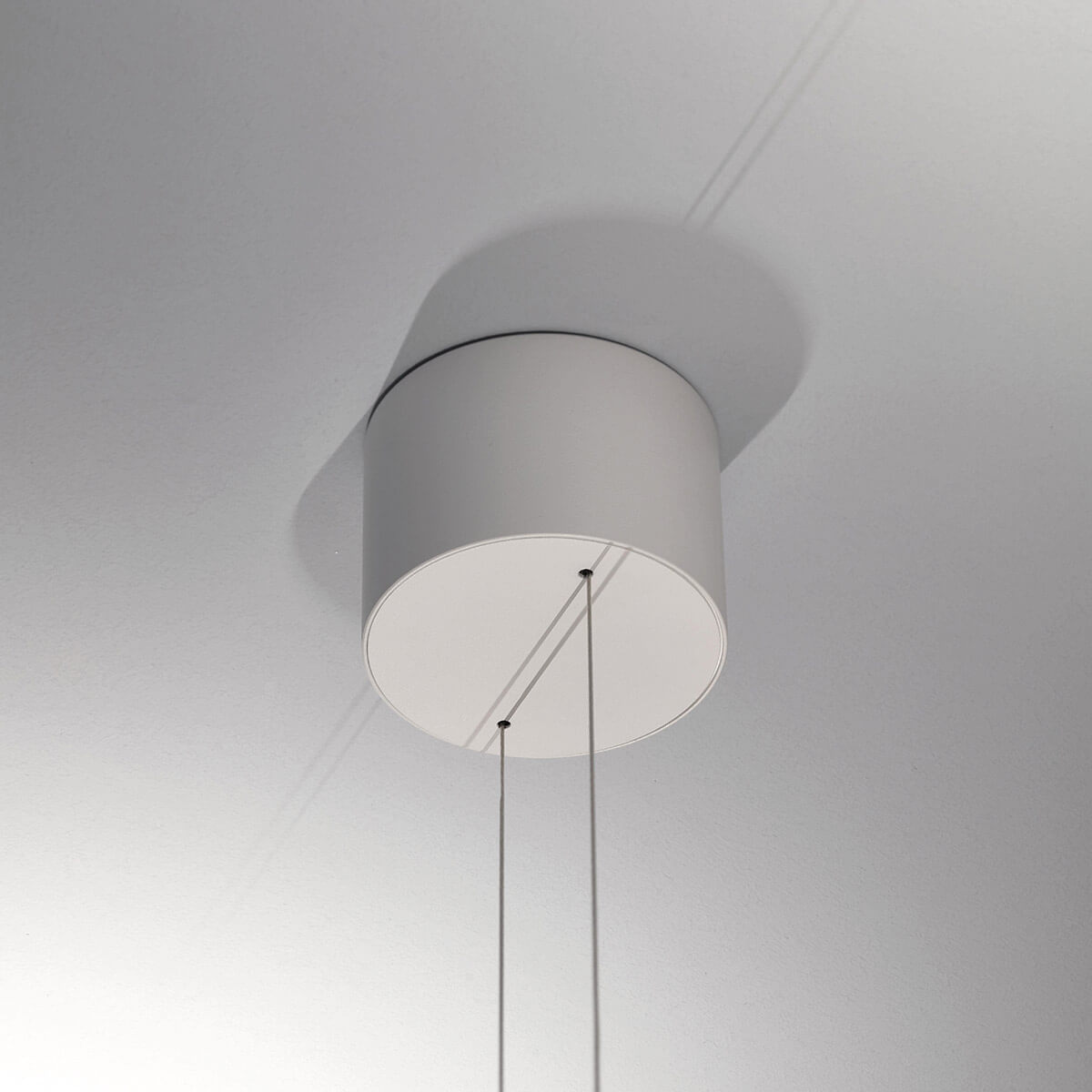 Tecnolumen Lum 85 LED Pendelleuchte, Baldachin in Weiß