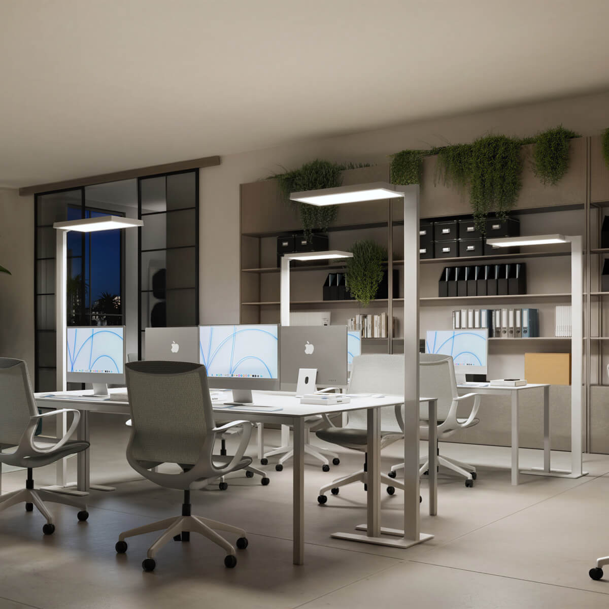 Bob-12 LED Stehleuchte, mit Dimmer