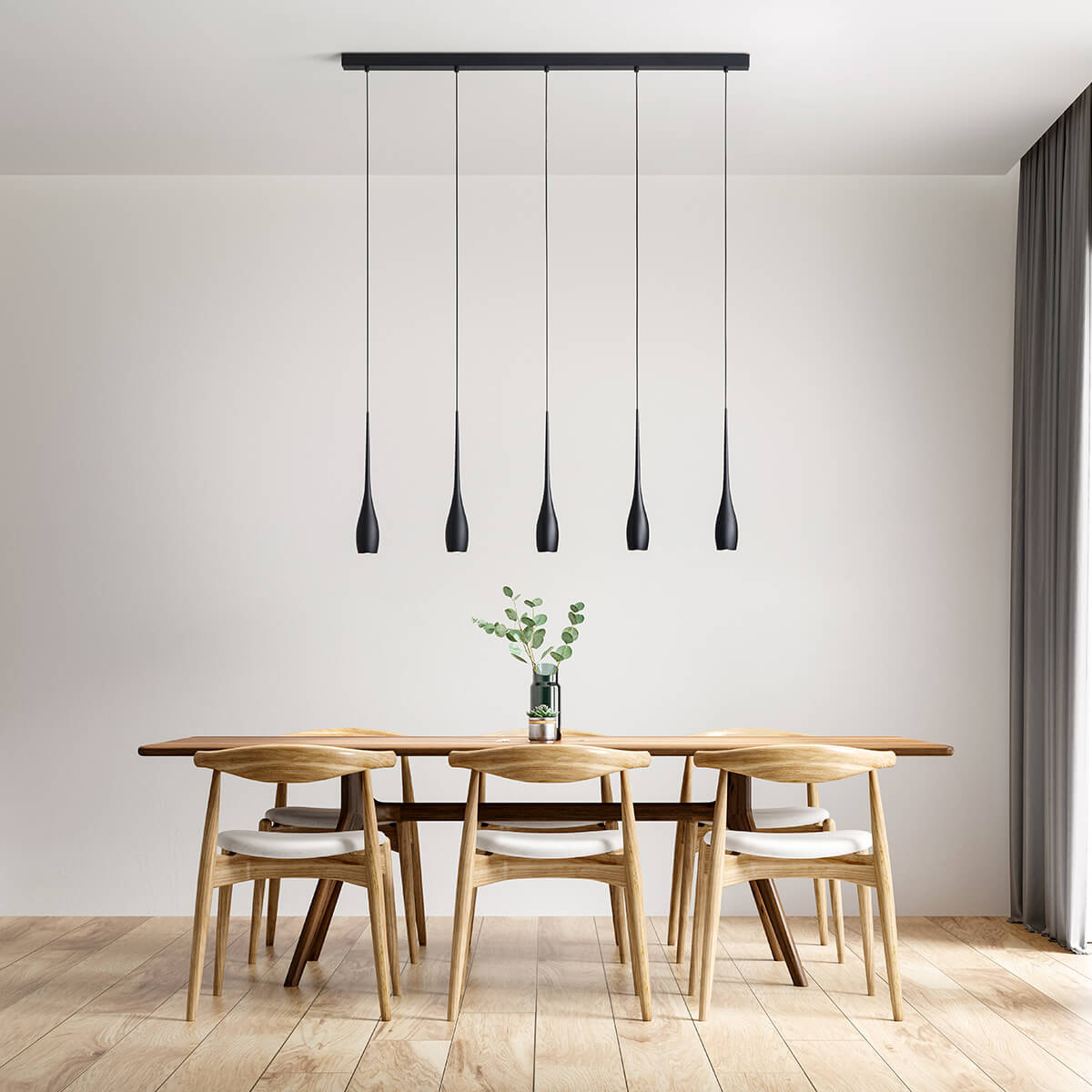Coco LED Pendelleuchte, 5-flg.