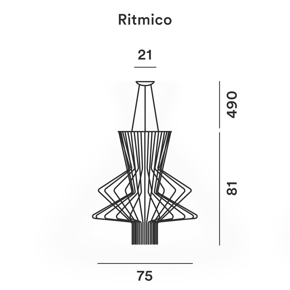 Foscarini Allegro Sospensione, ritmico