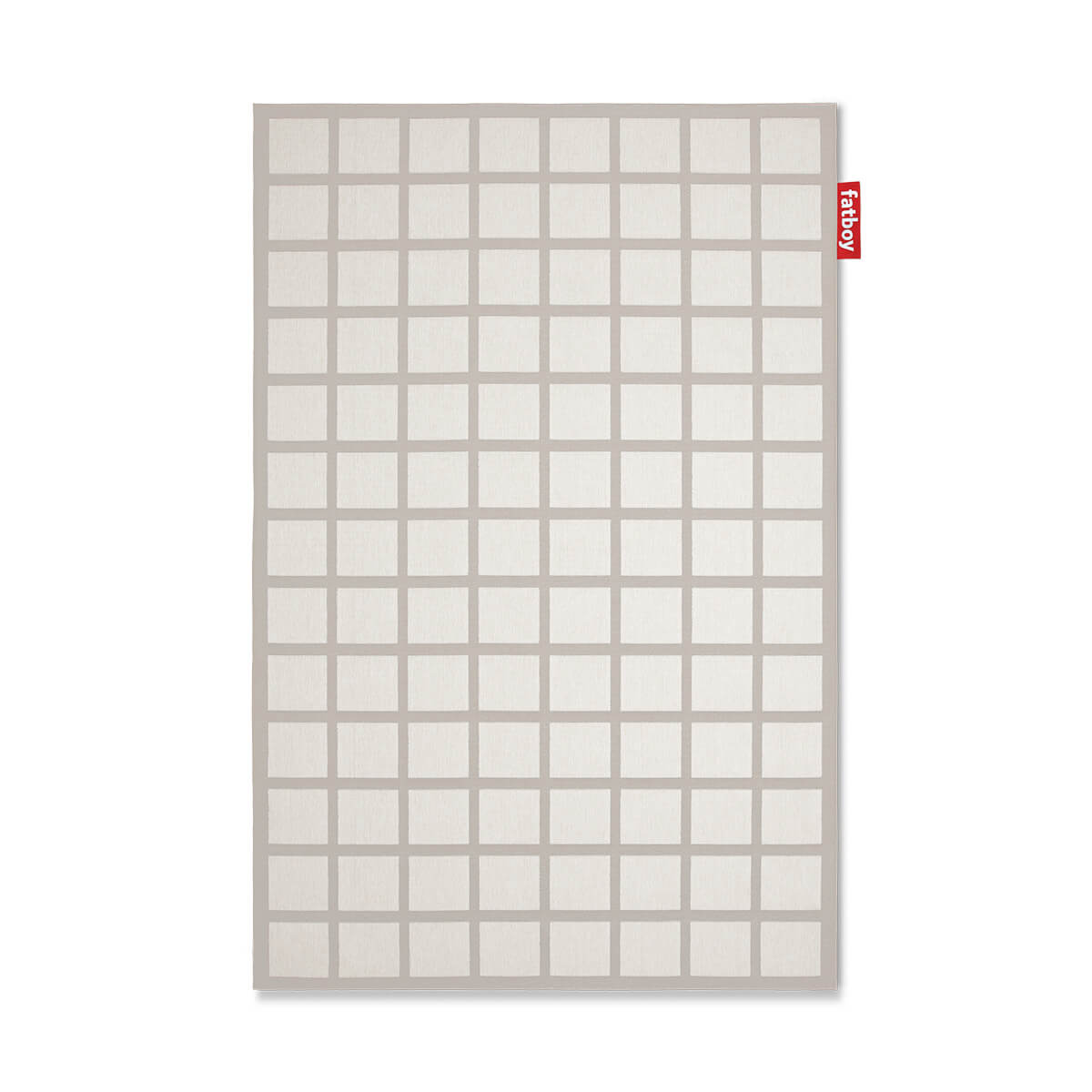 Fatboy Carpretty Grand Checky Outdoor Teppich, creme-weiß