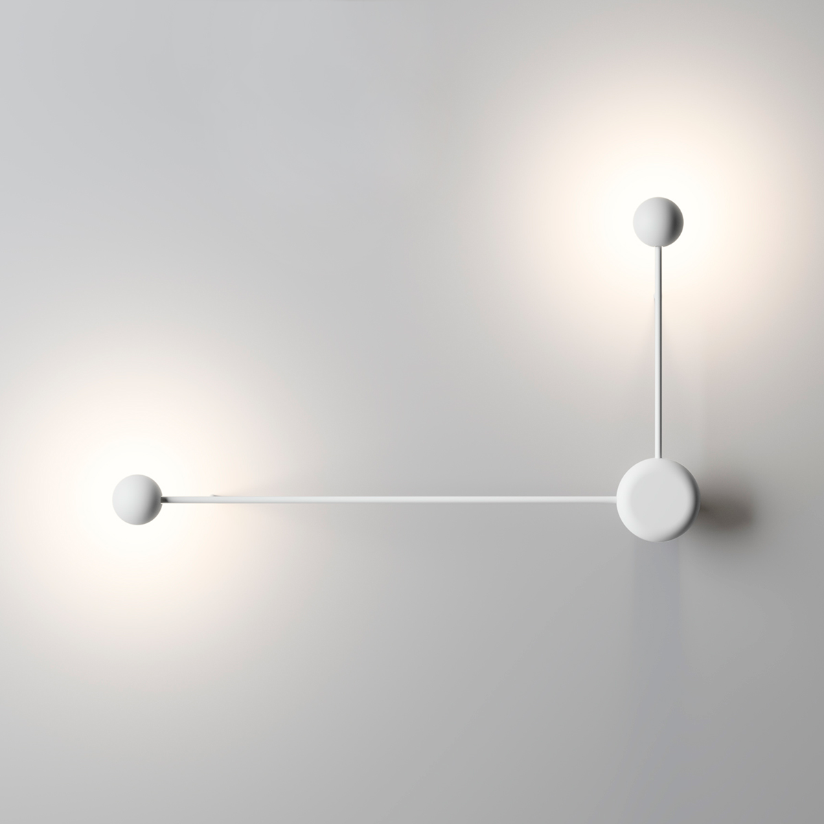 Vibia Pin 1694 LED Wandleuchte, weiß matt