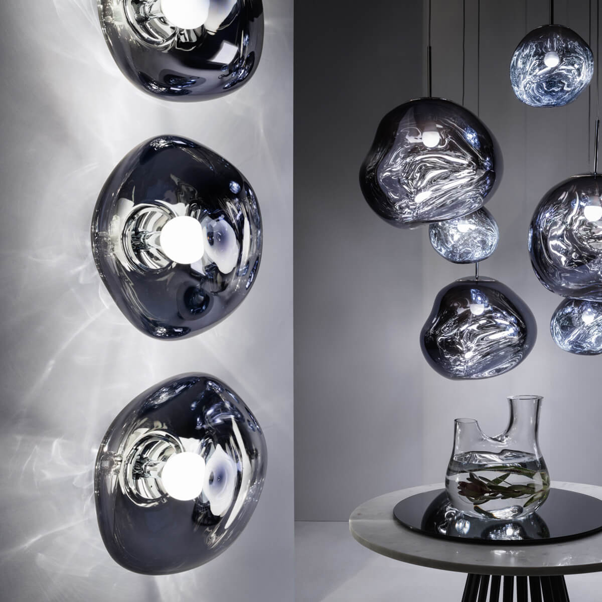 Melt Medium Surface Light LED Wandleuchte