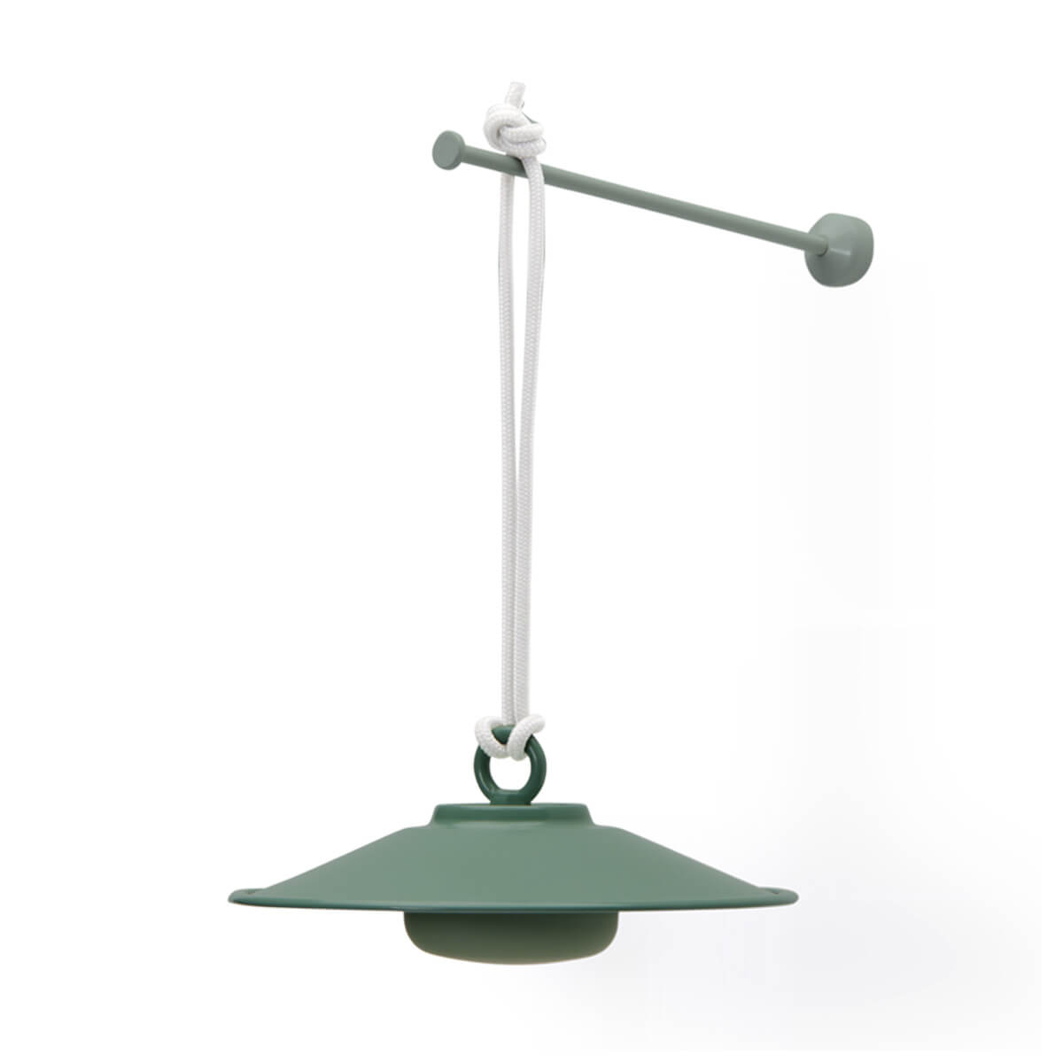 Fatboy Chap-O LED Akku-Pendelleuchte, Sage glänzend (salbeigrün) (ausgeschaltet)