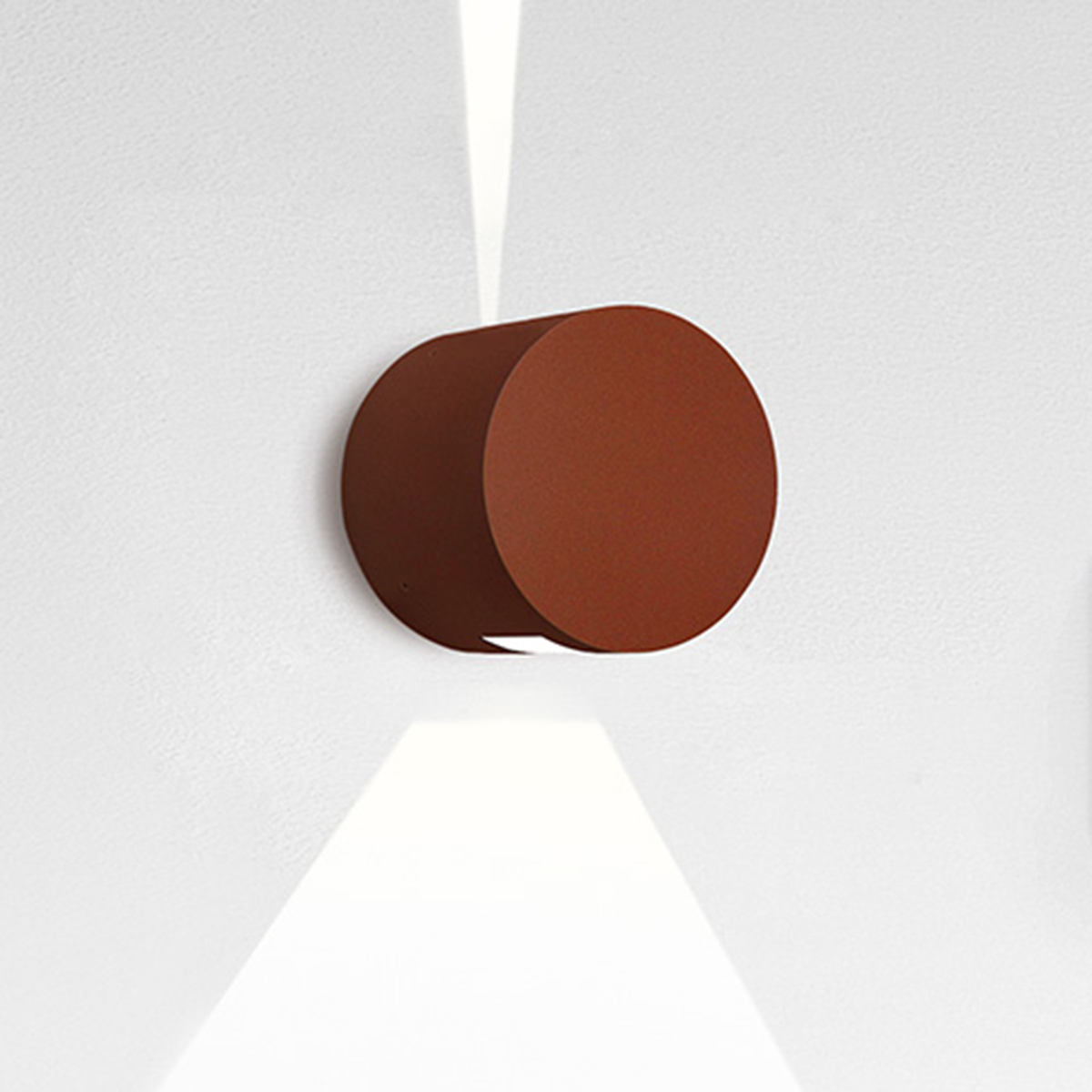 Artemide Outdoor Effetto 16R LED Außenwandleuchte NL, 1 x 4°-1 x 40°, rostfarben