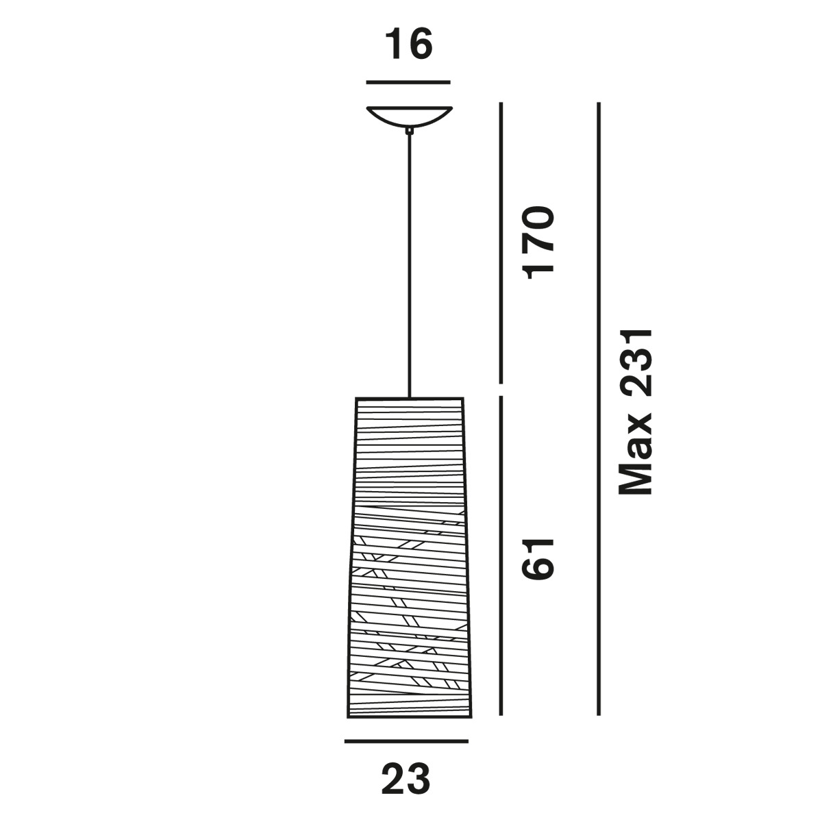 Foscarini Tress Piccola Sospensione