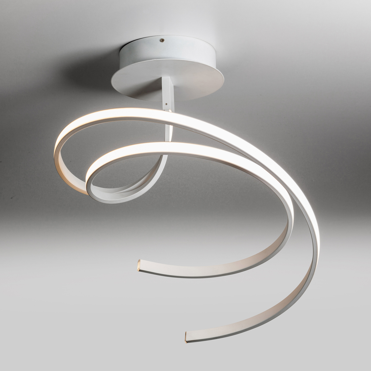LupiaLicht Curl LED Deckenleuchte, weiß