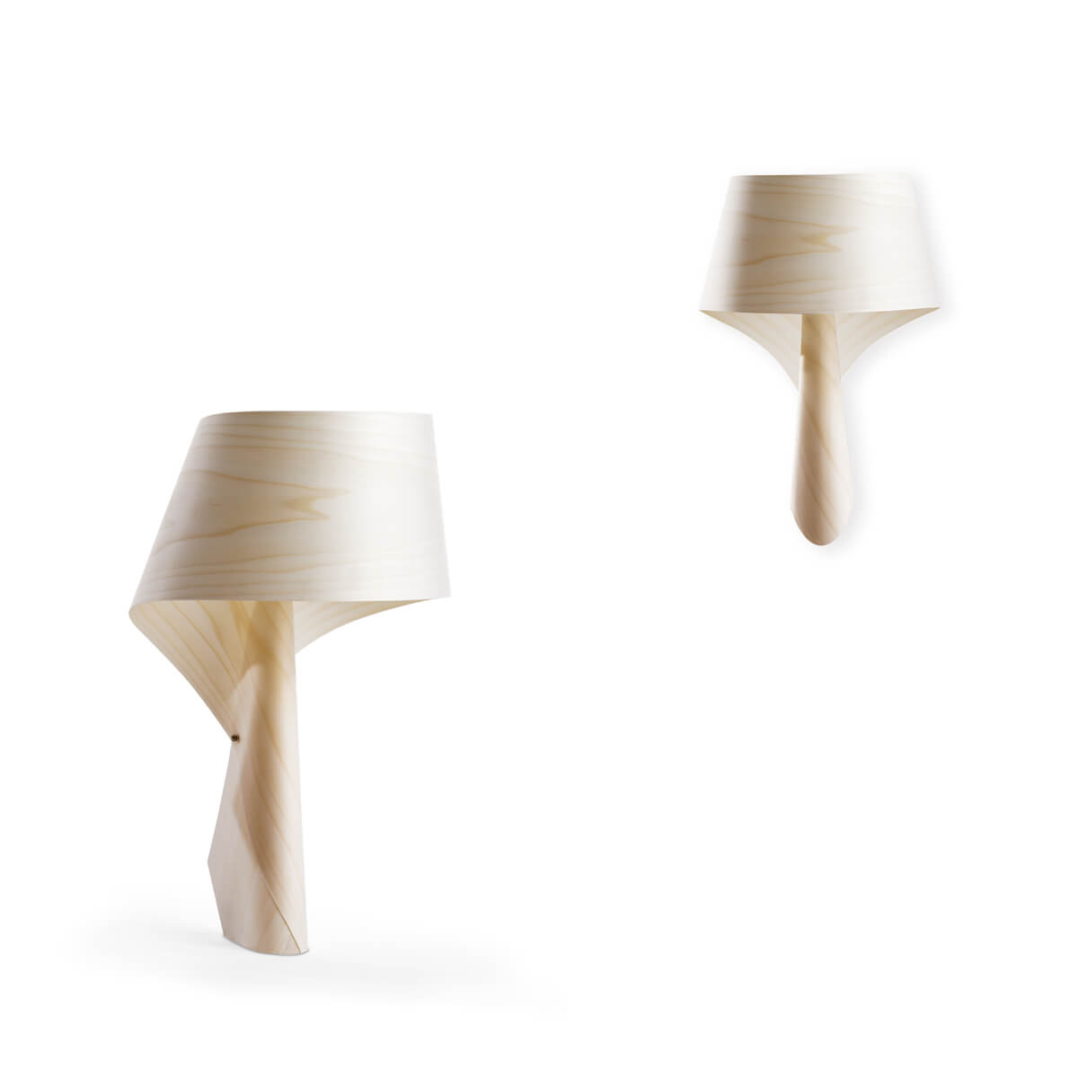 LZF Lamps Air Wandleuchte, elfenbeinweiß, und LZF Lamps Air Tischleuchte, elfenbeinweiß