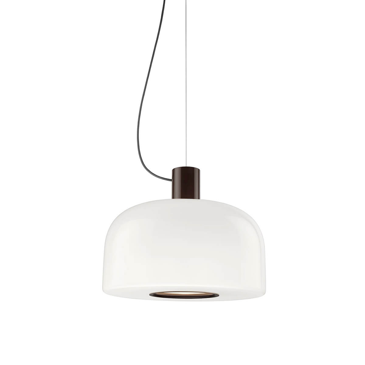 Flos Bellhop Glass S2 Pendelleuchte, cioko (schokobraun)