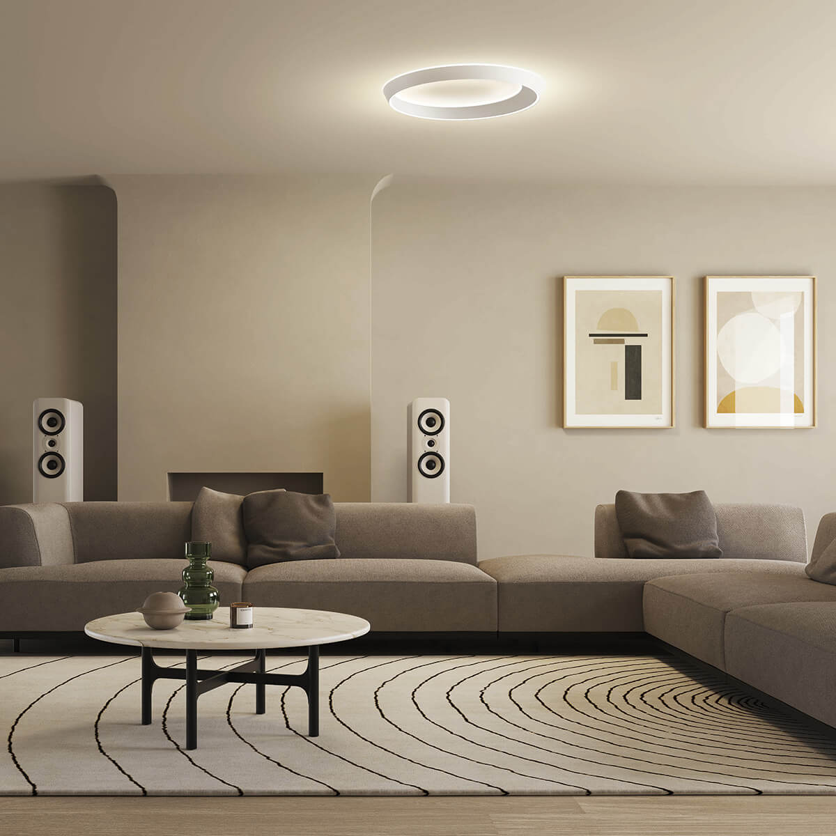 Lodes Tidal 75 LED Deckenleuchten, weiß matt