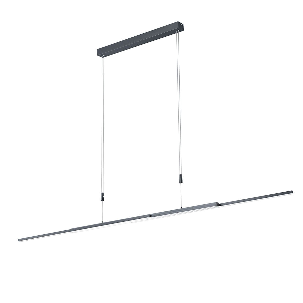 Bankamp Lightline II up & down LED Pendelleuchte, Vertical dim, anthrazit matt eloxiert, auseinandergezogen