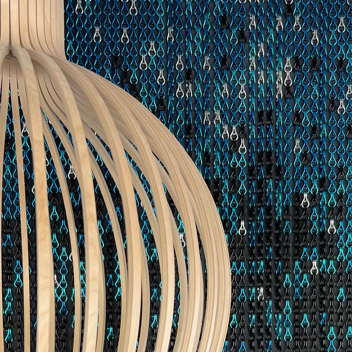 Secto Design Octo Small 4241 Pendelleuchte, Birke natur, Kabel: weiß