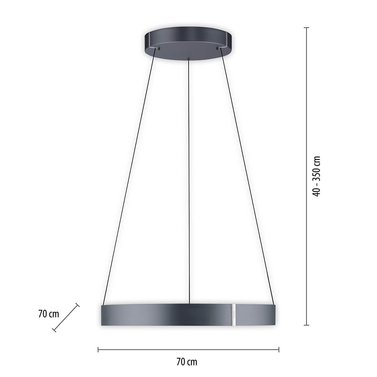 PURE E-Clipse LED Pendelleuchte mit e-LIFT und CCT