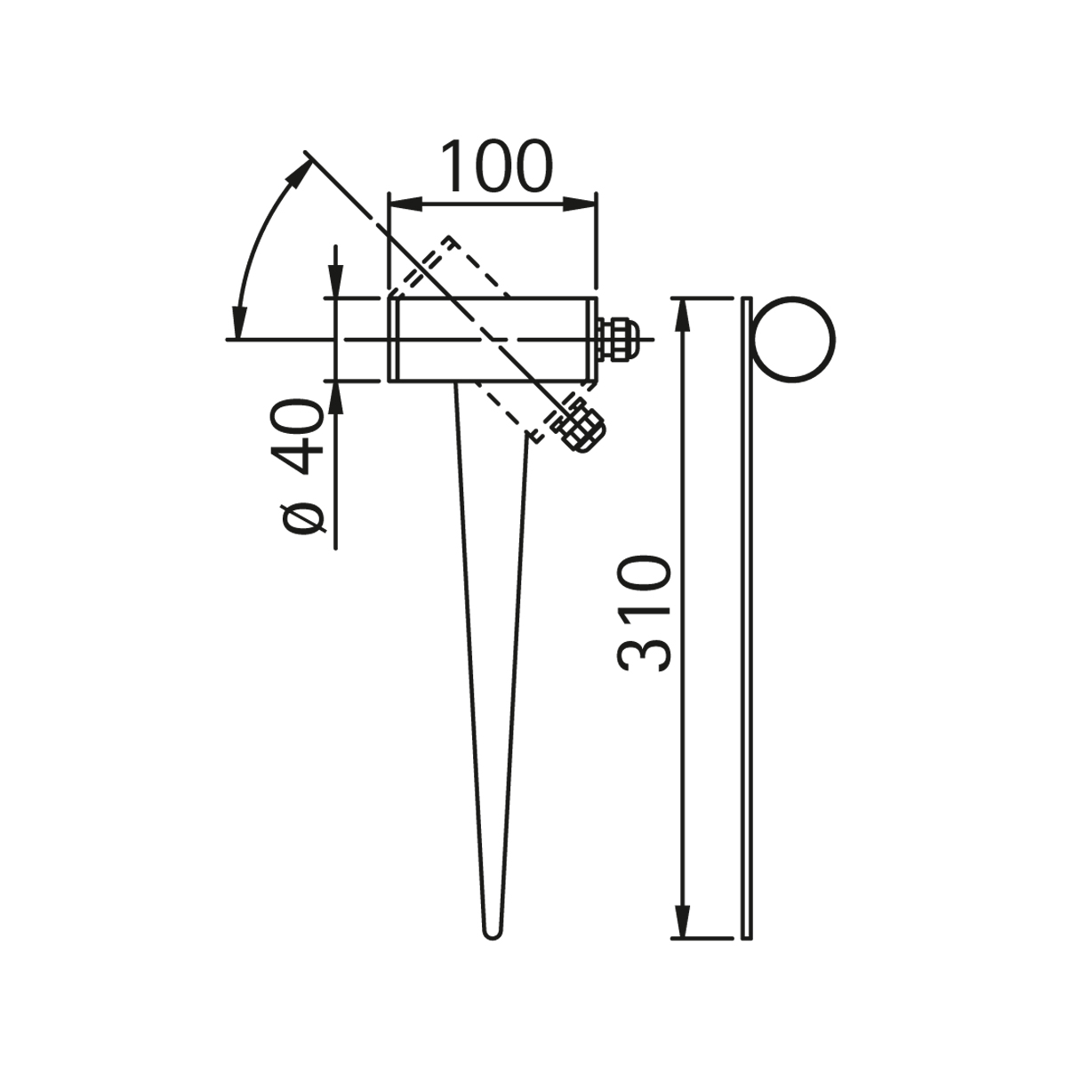 Albert Leuchten 2433 LED Spießstrahler
