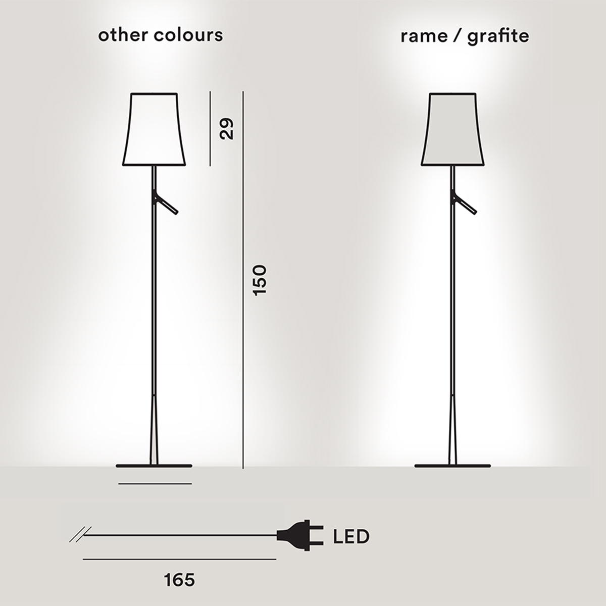 Foscarini Birdie LED Lettura Terra