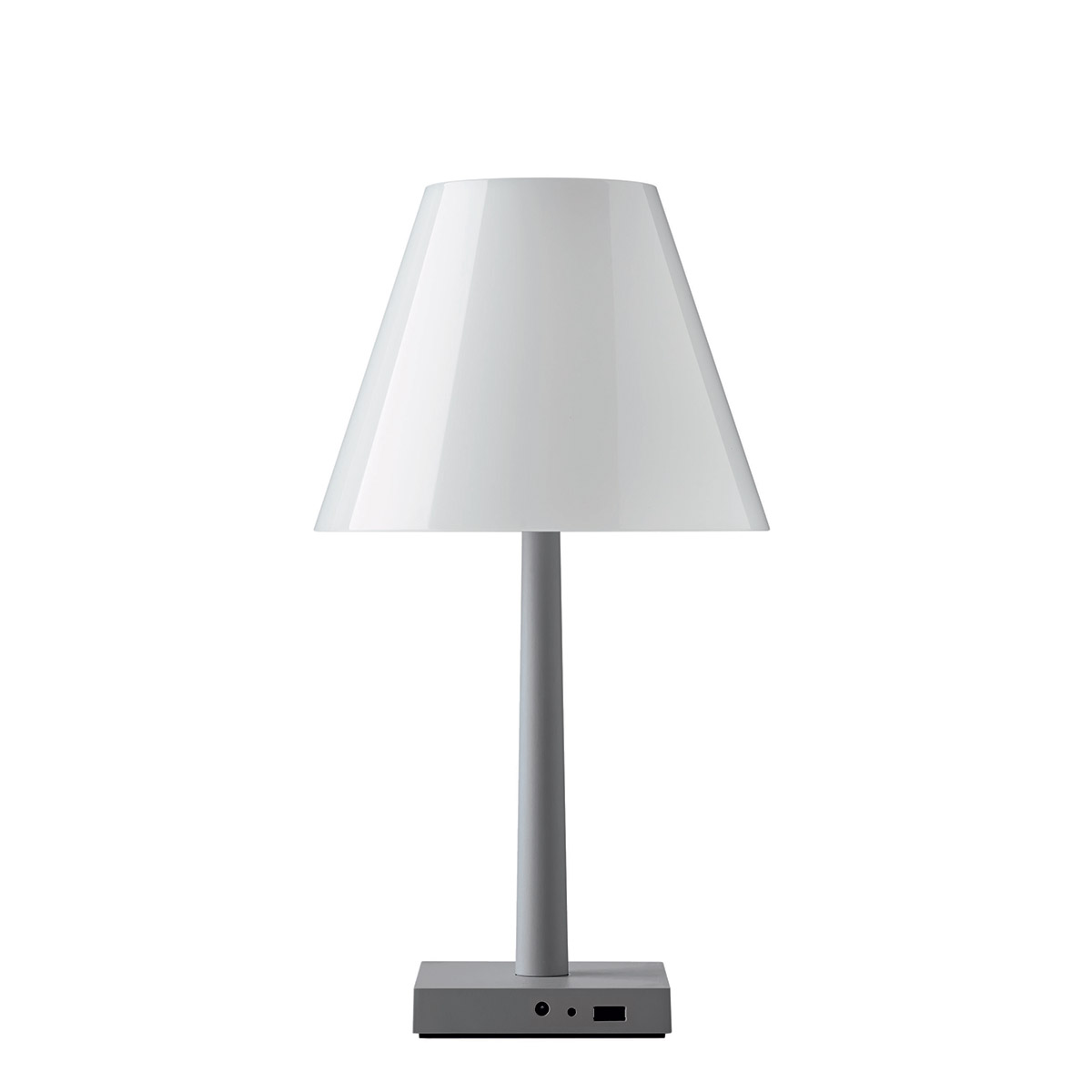Rotaliana Dina LED Akkuleuchte, graphit, mit weißem Schirm