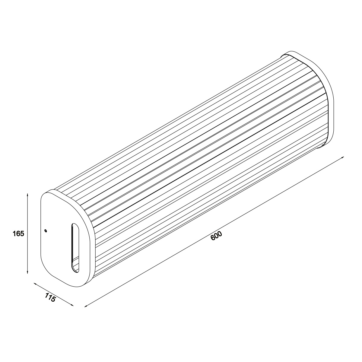 Glance LED Wandleuchte