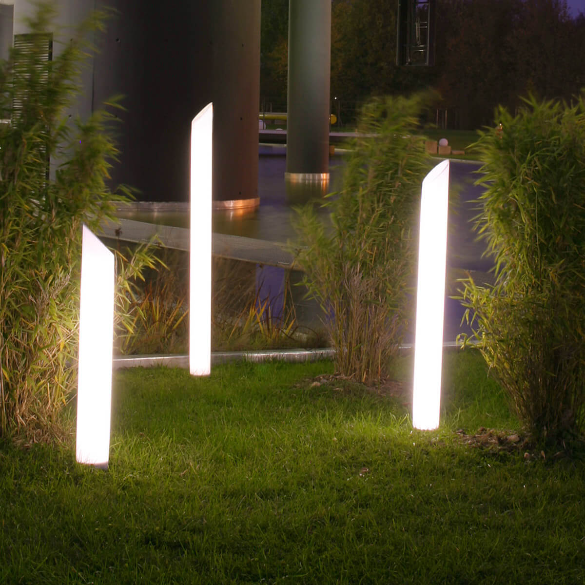 Epstein Light Star LED Stehleuchte / Lichtsäule, Höhe: 80, 140 und 170 cm, weiß