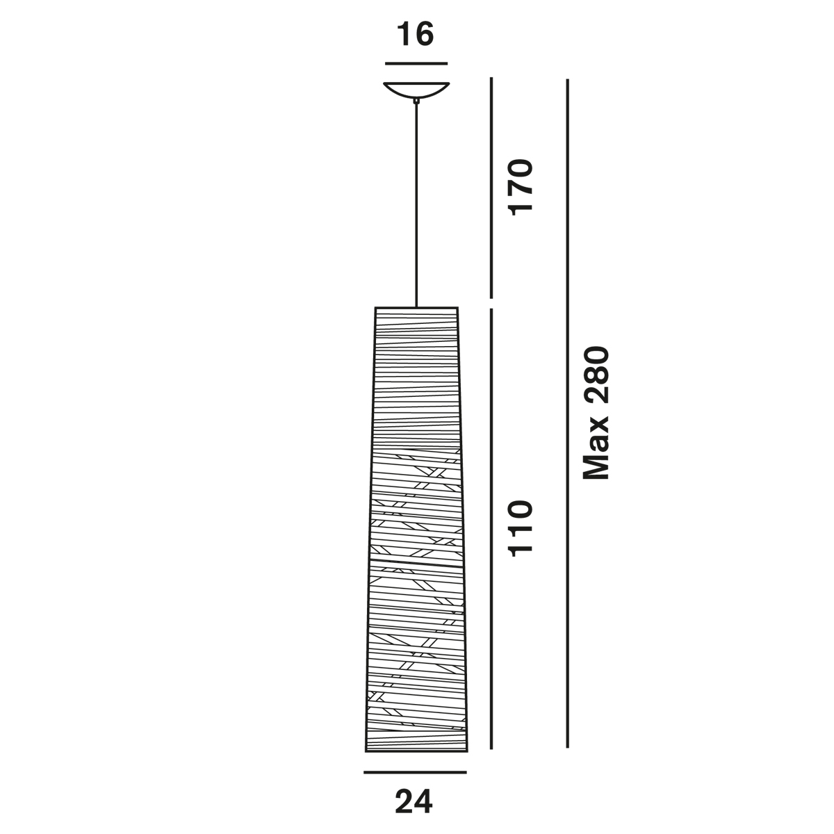 Foscarini Tress Media Sospensione