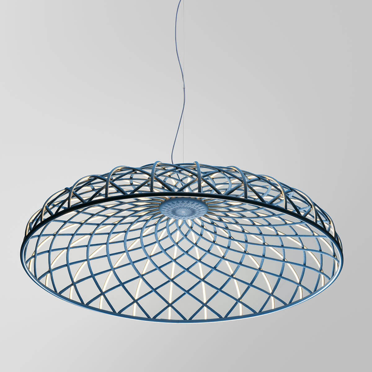 Flos Skynest LED Pendelleuchte, Turmalin-blau
