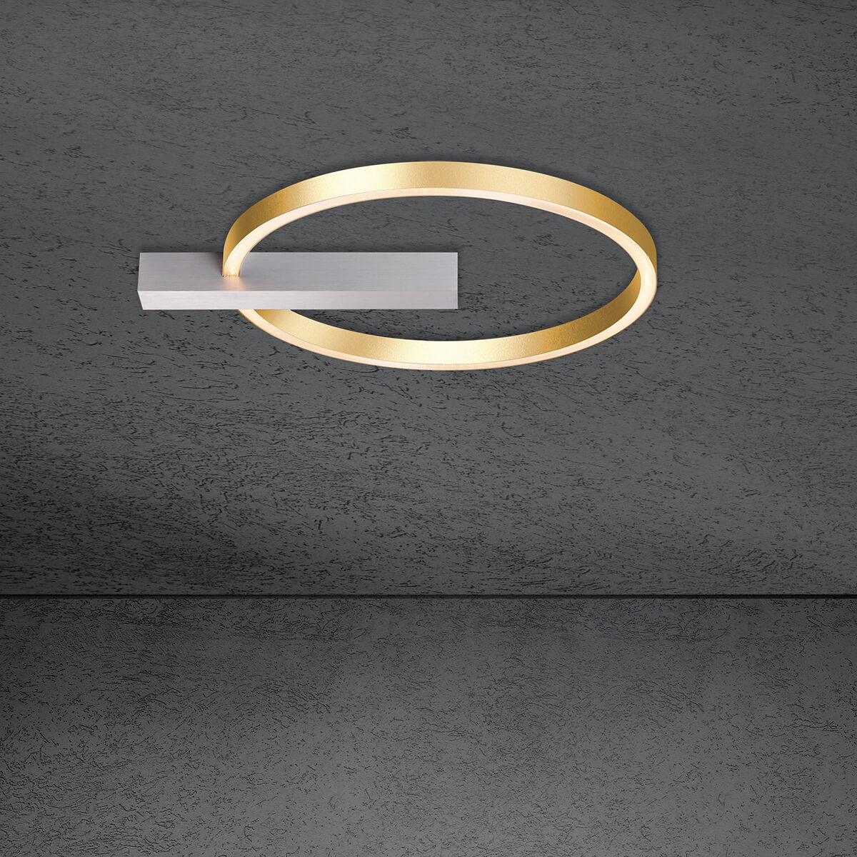 Alu geschliffen / Gold eloxal