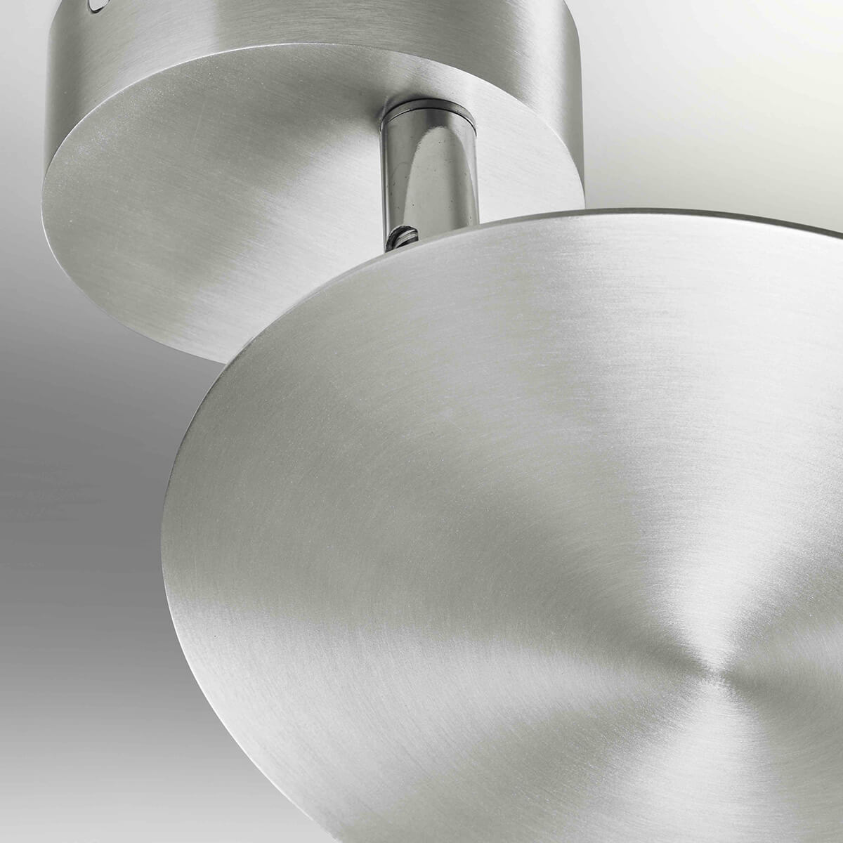 LupiaLicht Plate LED Wand- / Deckenleuchte, Aluminium matt