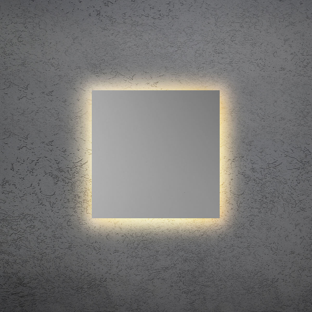 Escale Blade-Q LED Wand- / Deckenleuchte, 34 x 34 cm, mit Casambi-Modul, Silber eloxiert