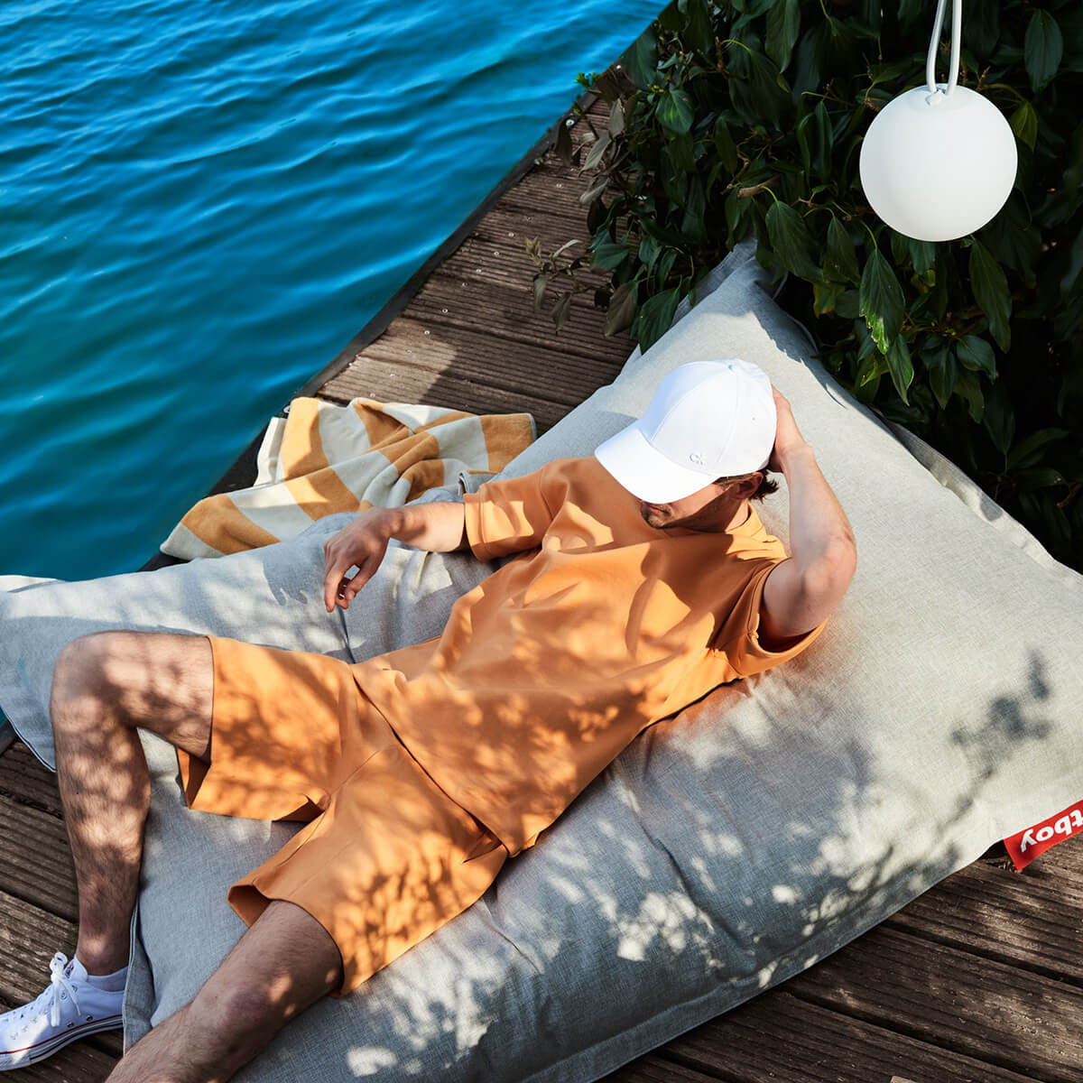 Fatboy Bolleke LED Akku-Pendelleuchte, hellgrau