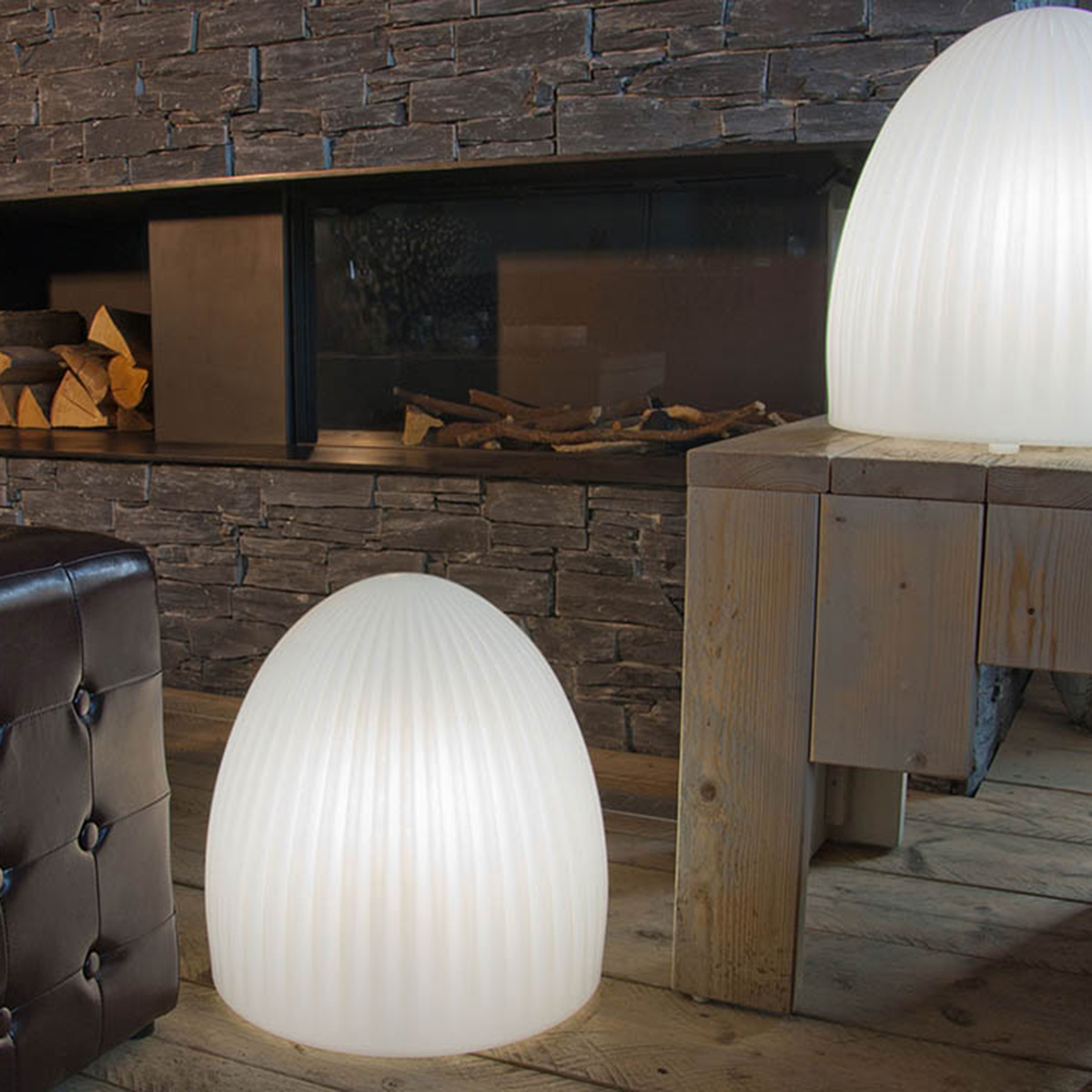 8 seasons design Shining Cage Dekoleuchte, weiß