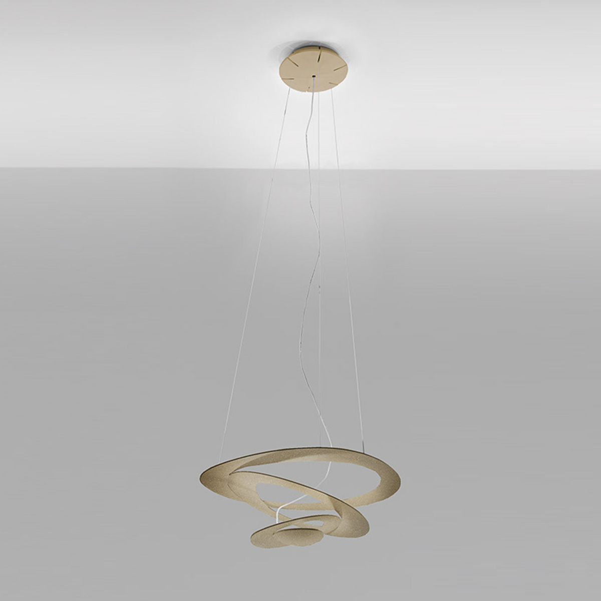 Artemide Pirce Micro Sospensione LED, golden