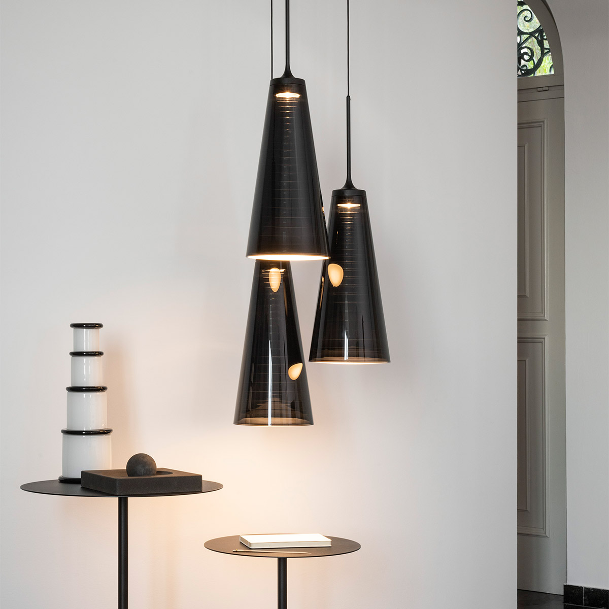 Artemide Look at Me 21 Cluster LED Sospensione, App-kompatibel, schwarz