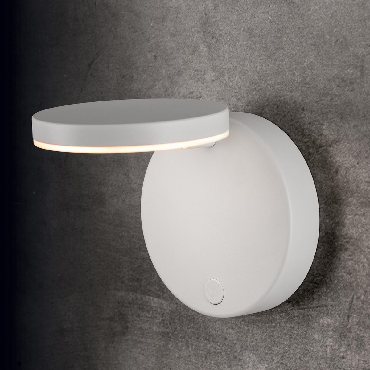 Holtkötter Plano WD LED Wandleuchte, mit Tastdimmer, weiß