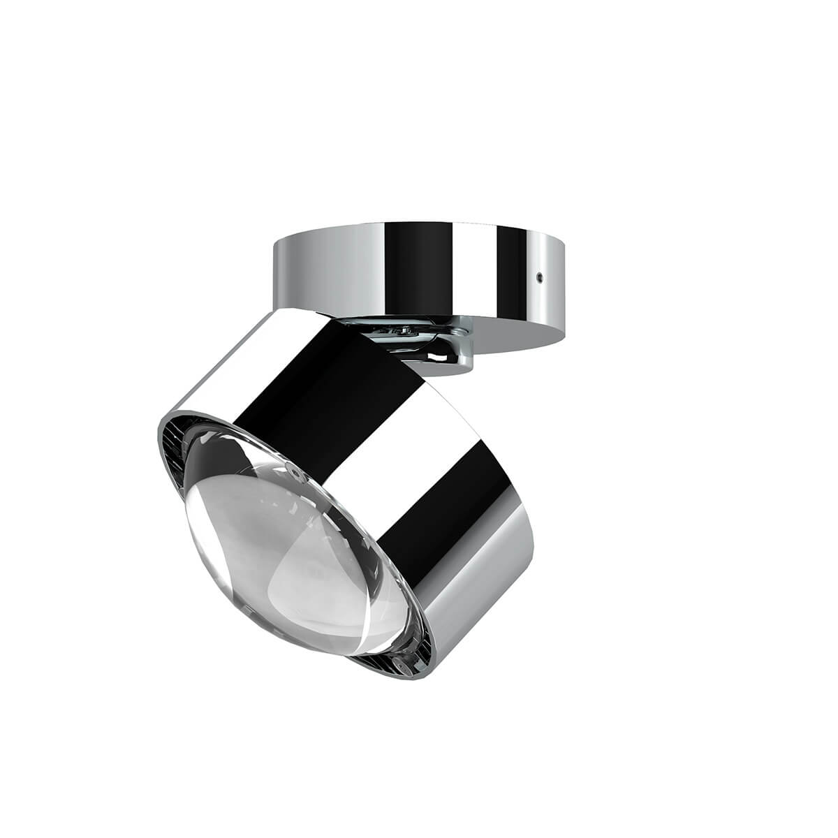 Top Light Puk Mini Move LED Deckenleuchte, Gehäuse, Chrom, mit Linse klar (nicht inbegriffen)