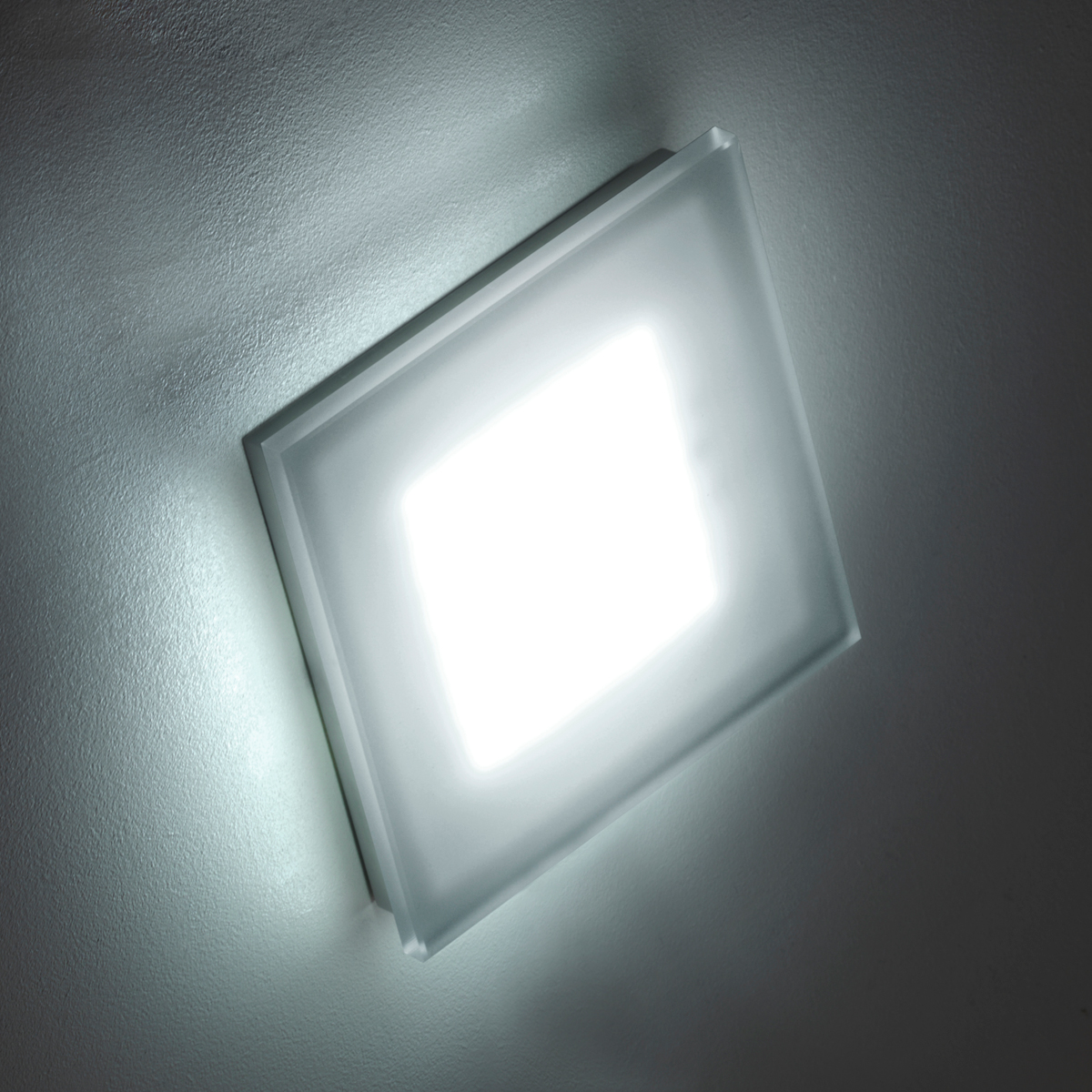 Fontana Arte Sole LED Wand- / Deckenleuchte, Siebdruckglas