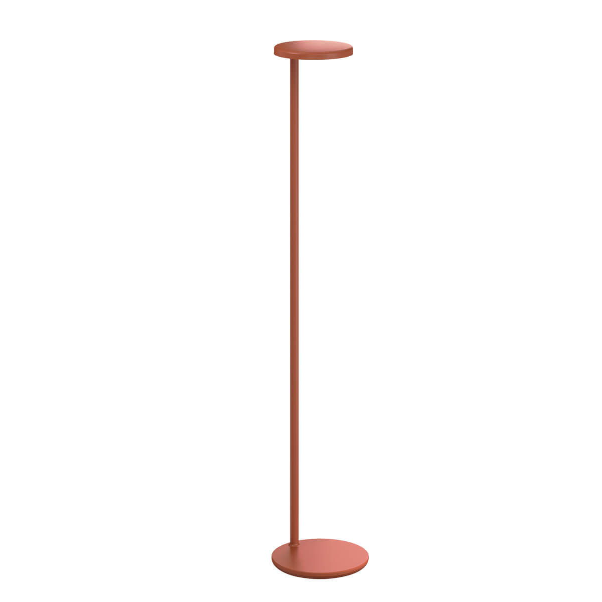 Flos Oblique USB-C LED Stehleuchte, rostrot matt