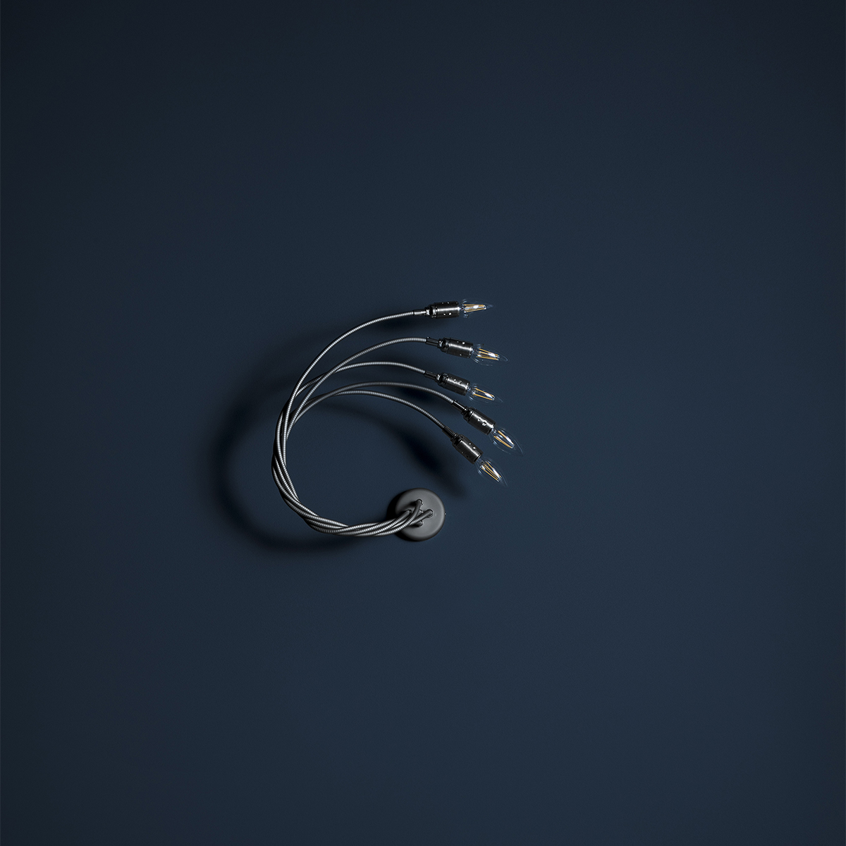 Catellani & Smith Turciù 5 Wandleuchte, 5-flg., Nickel
