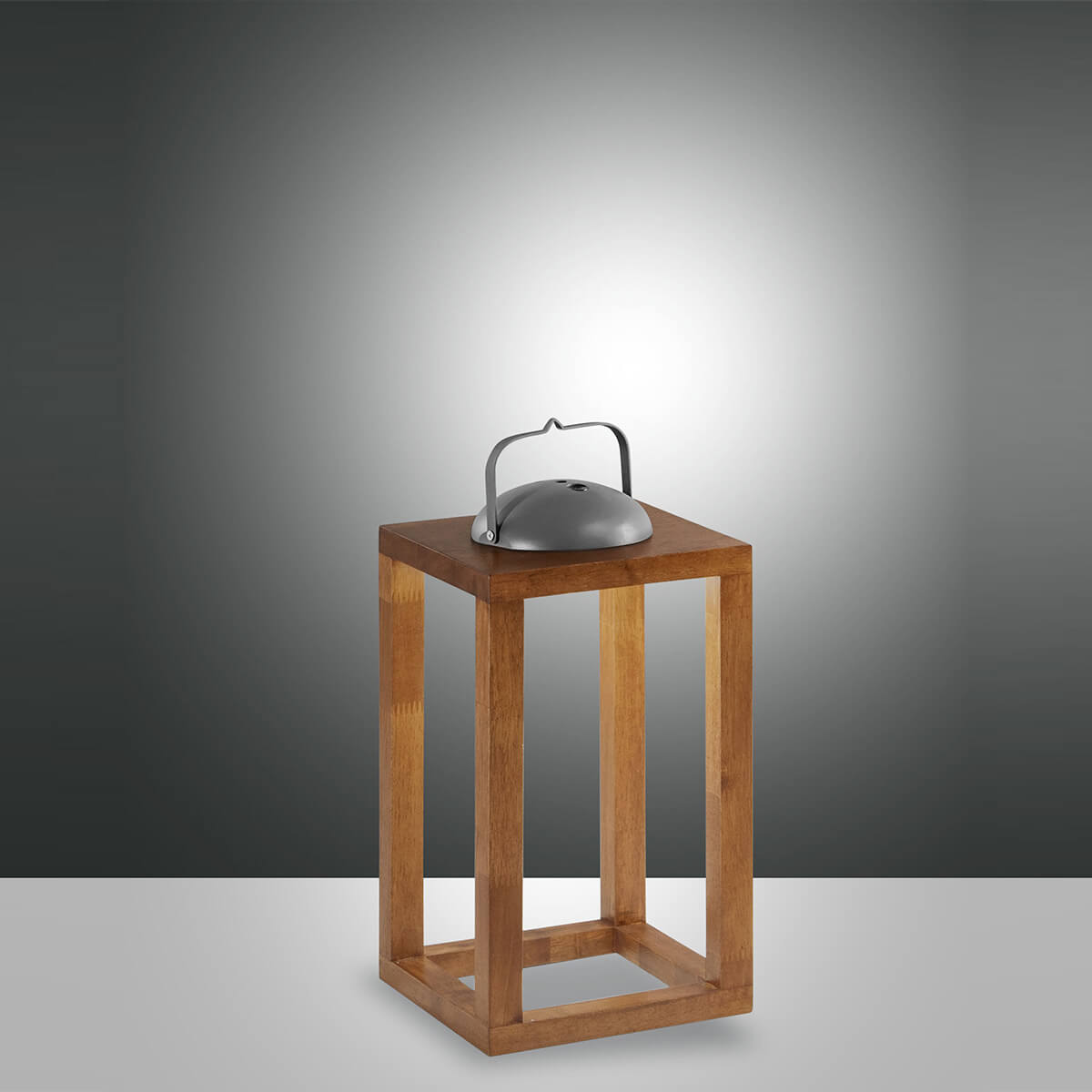 Fabas Luce Blend LED Akkuleuchte, Höhe: 41 cm, walnussfarben