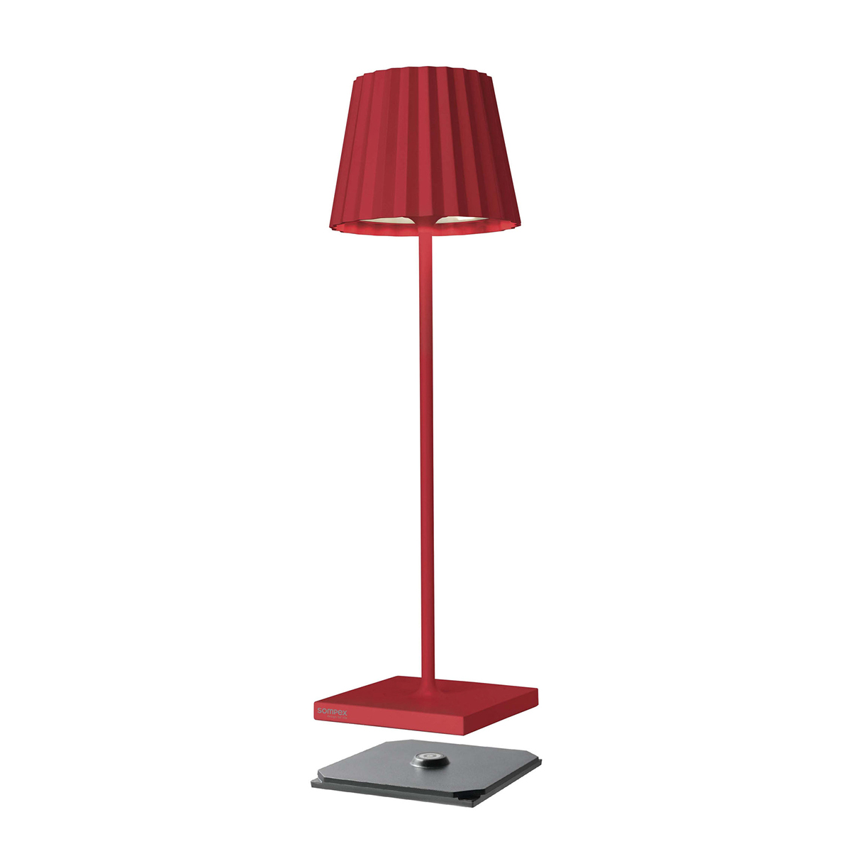 Sompex Troll 2.0 LED Akkuleuchte, rot (Ladestation inbegriffen)