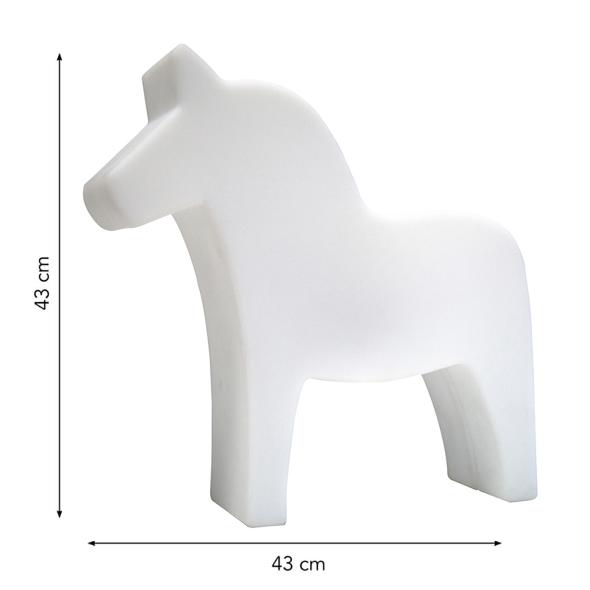 8 seasons design Shining Horse LED Solar- / Dekoleuchte, Maßzeichnung